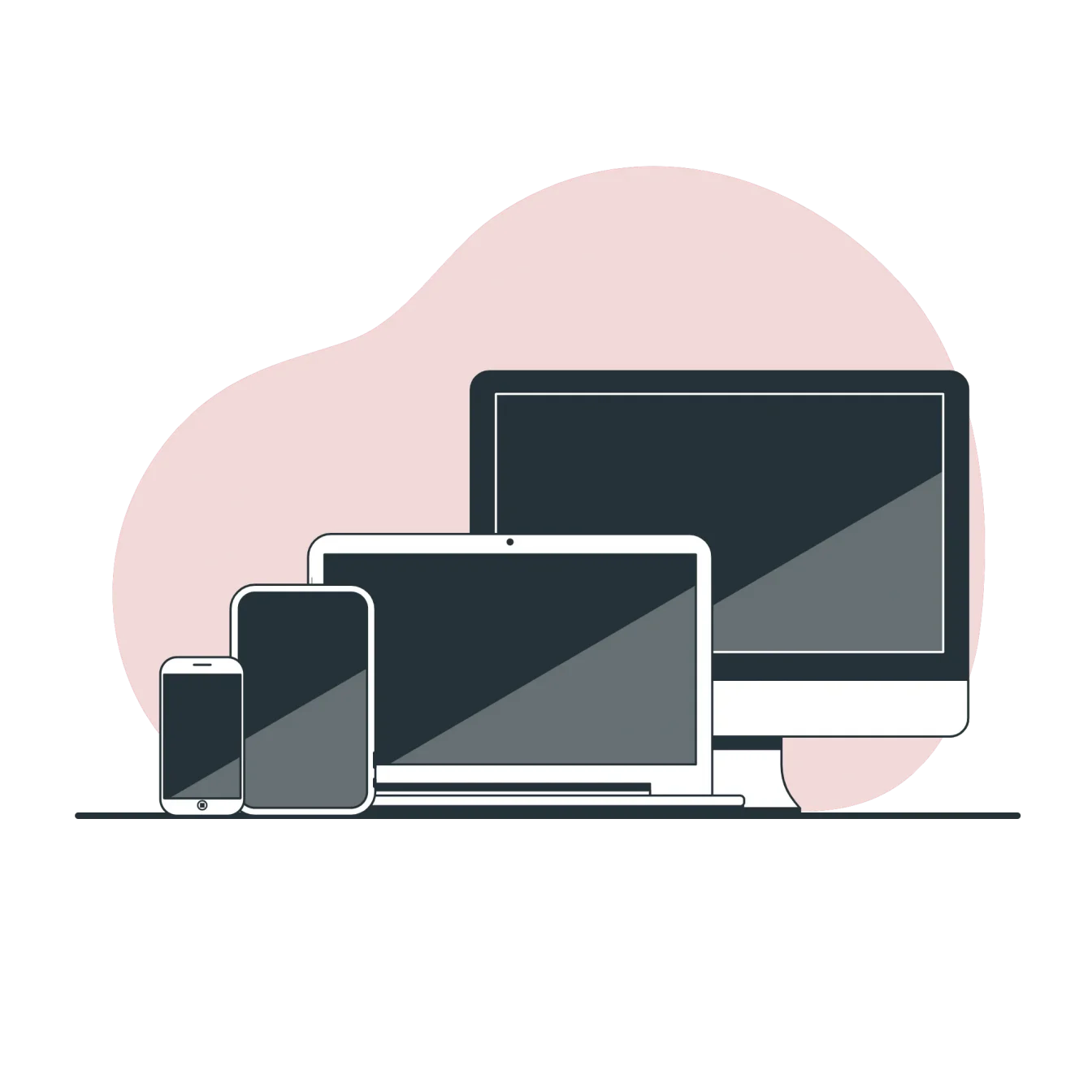 Mobile Endgeräte - Saticon Webdesign, Smartphone, Laptop, Webentwicklung, Mobile First