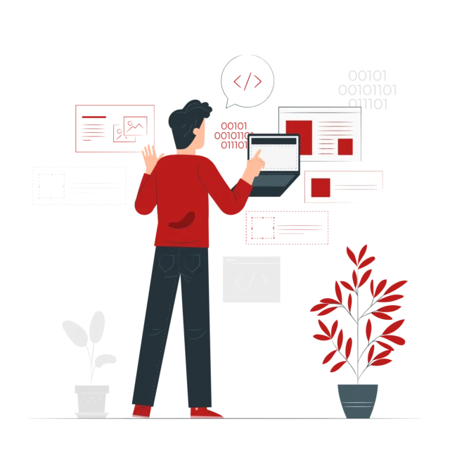 Team arbeitet an WordPress Plugin Einrichtung